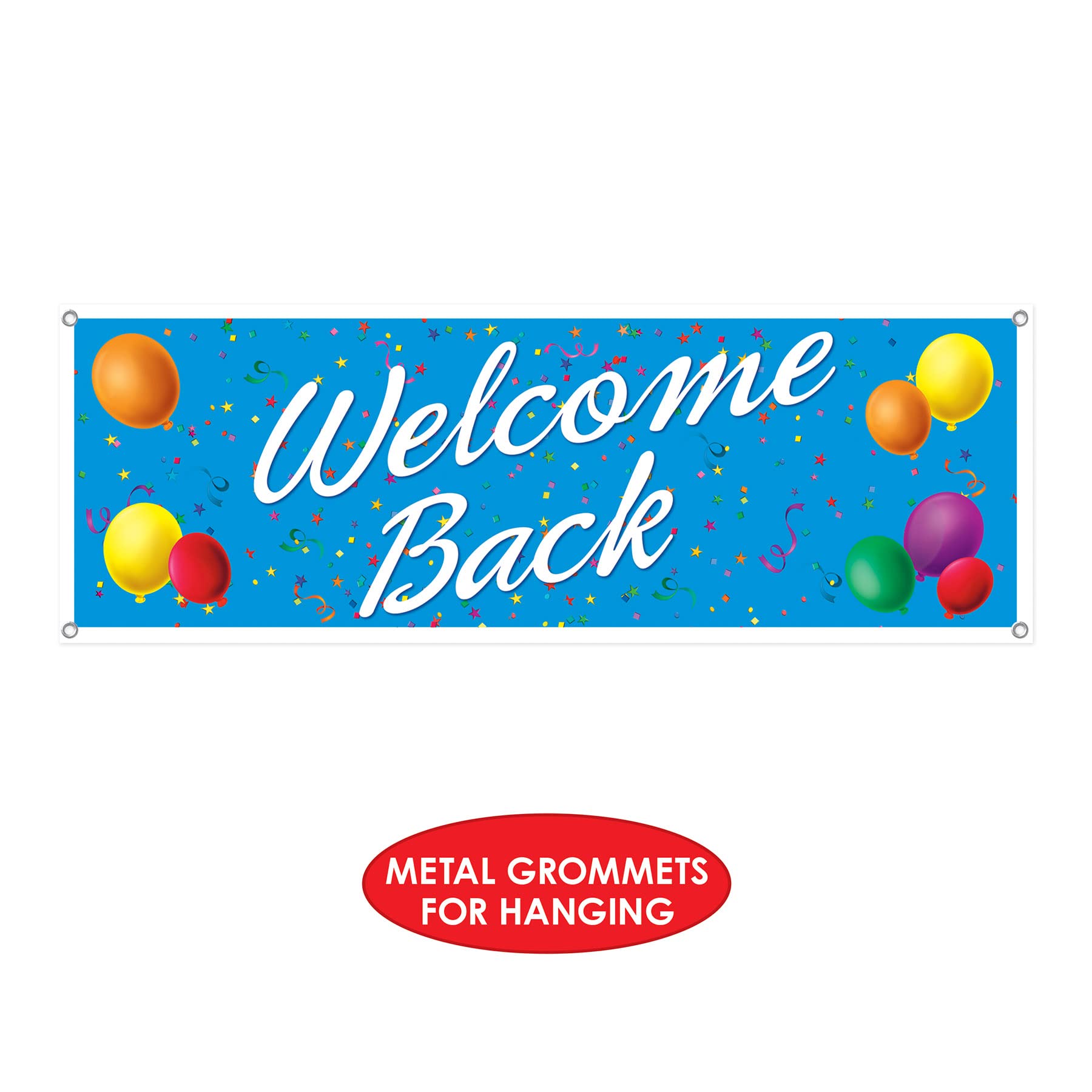 Amazon.com: Beistle Welcome Back Sign Banner, 5-Feet by 21-Inch